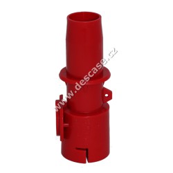 5" Rigid Spout with 1" tip Red